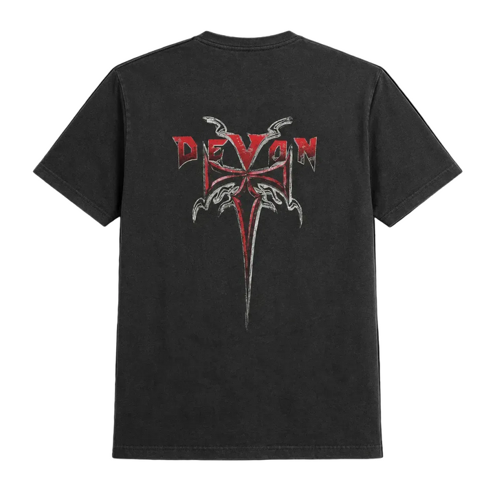 Devon Built Cross tee with cross graphic, front view