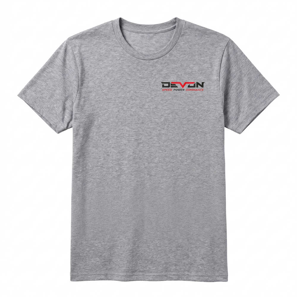 Devon Built white Support Your Country patriot tee, alternate view